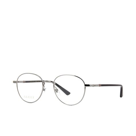 gucci vista uomo gg039o|Gucci GG0392O 001 Glasses Ruthenium Grey .